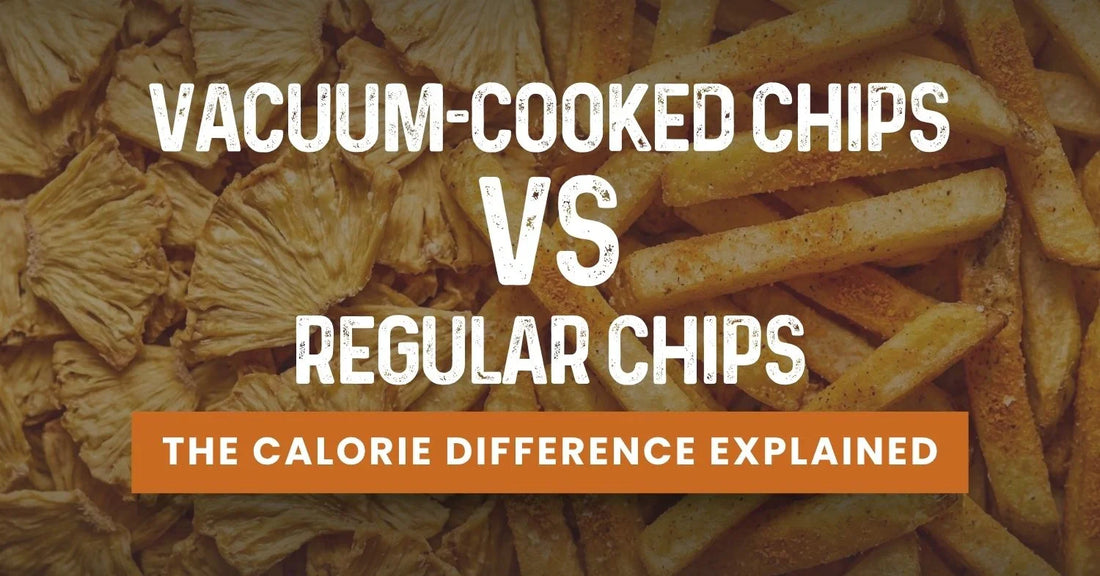 Vacuum-cooked chips vs regular chips, the calorie difference explained, better snacking guide by Super Munchies