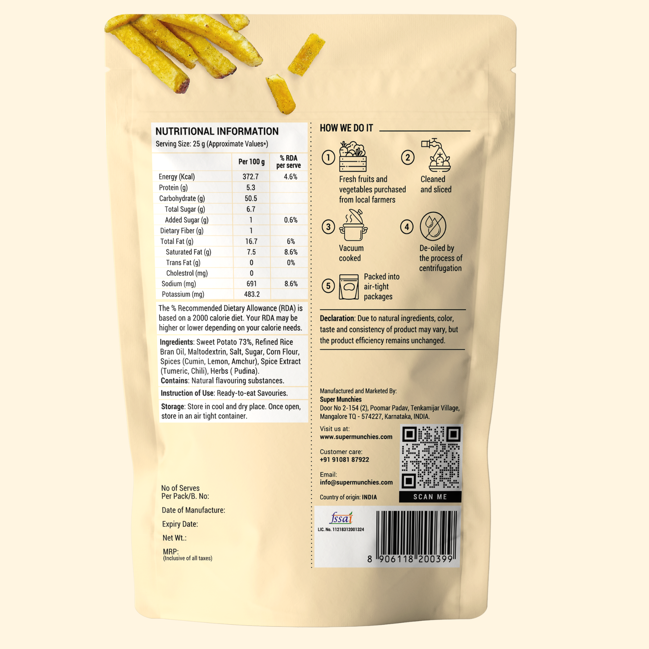 CHILI MINT SWEET POTATO