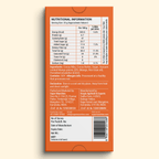 
Back of Super Munchies Mango Chocolate packaging showing nutritional information and ingredient list on a white background

