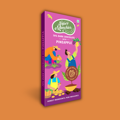 70% Dark Pineapple Chocolate