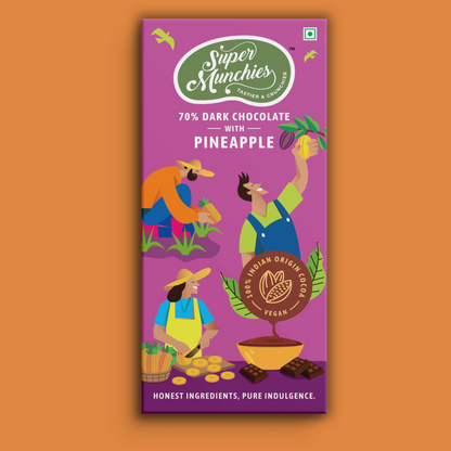 70% Dark Pineapple Chocolate